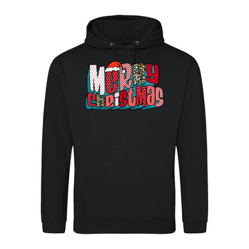 Festive Leopard Xmas Shirt Hoodie