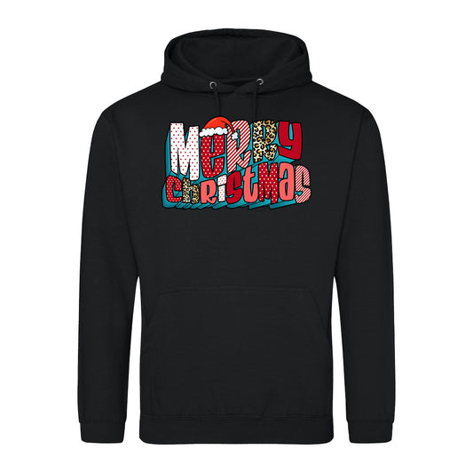 Festive Leopard Xmas Shirt Hoodie