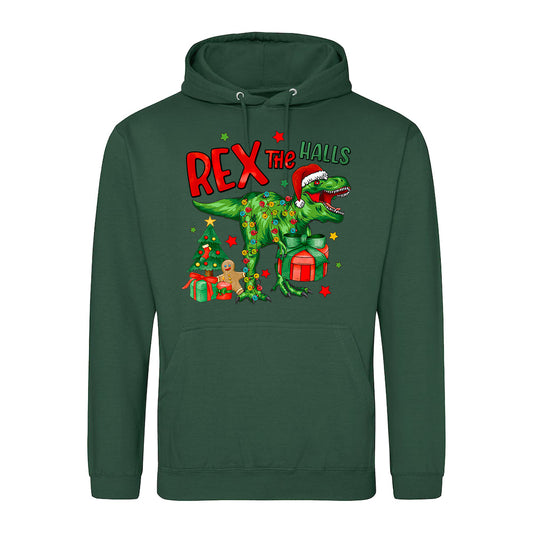 Rex the Halls Xmas  Hoodie