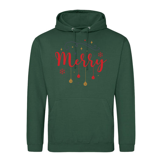 Festive 'Merry'  Hoodie
