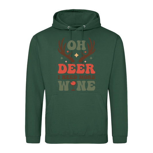 Oh Deer Wine  Hoodie