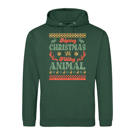 Merry Christmas Filthy Animal  Hoodie