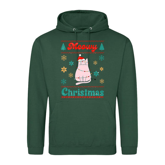 Meowy Xmas Cat  Hoodie