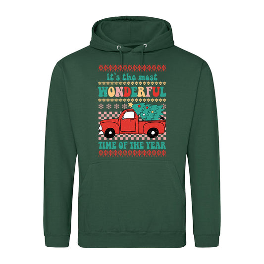 Festive Truck Christmas  Hoodie