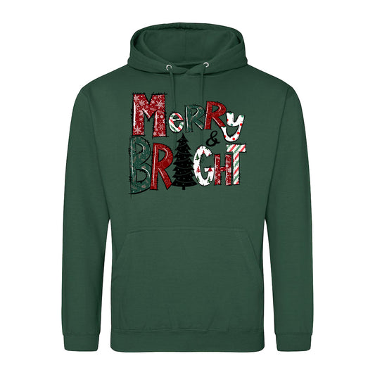 Merry & Bright Holiday  Hoodie
