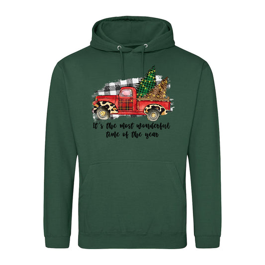Vintage Holiday Truck  Hoodie