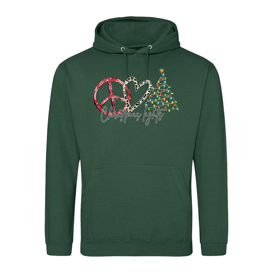 Peace Love Xmas  Hoodie