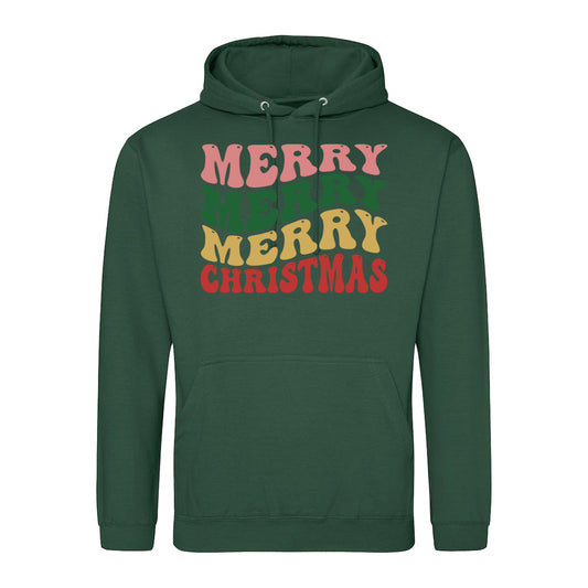 Retro Merry Christmas Shirt Hoodie