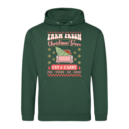 Farm Fresh Xmas Truck  Hoodie