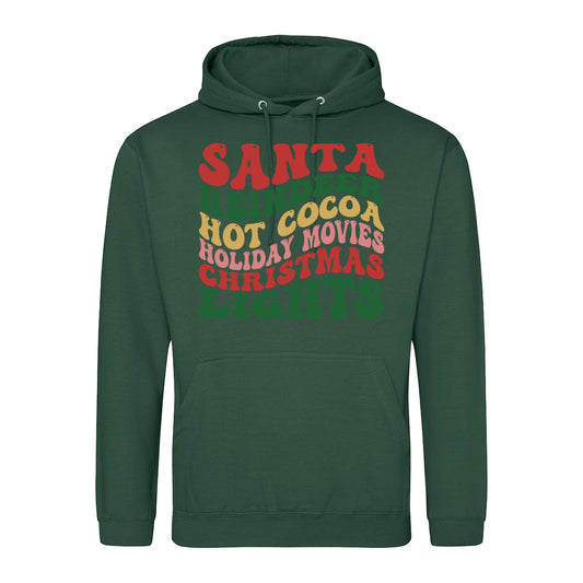 Festive Words Holiday  Hoodie