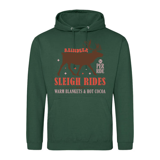 Cozy Reindeer Sleigh  Hoodie
