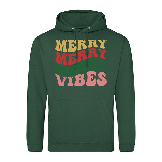 Merry Vibes Holiday  Hoodie