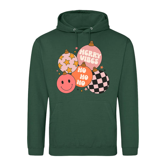 Retro Festive Ornaments  Hoodie