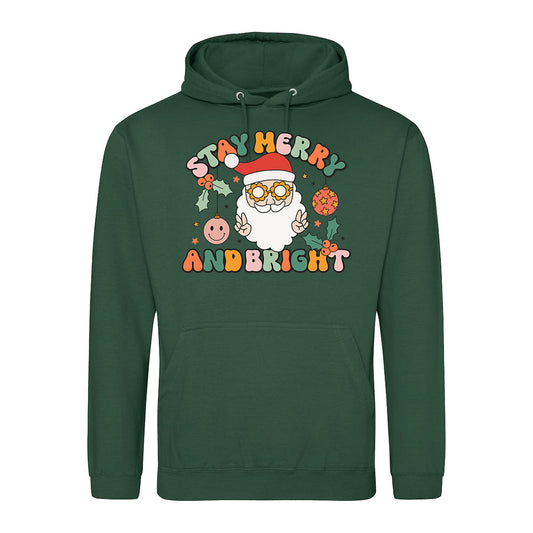 Retro Santa Xmas  Hoodie