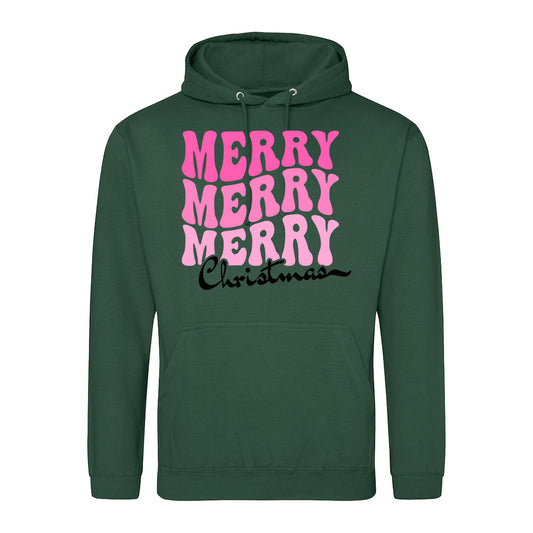 Retro Merry  Hoodie