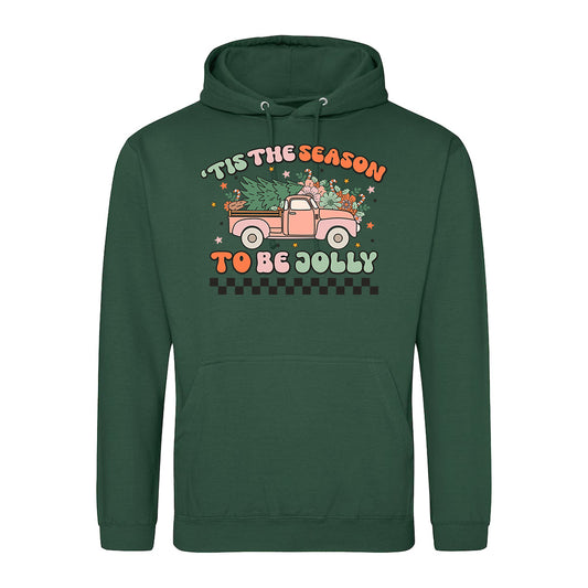 Jolly Truck Retro Holiday Shirt Hoodie
