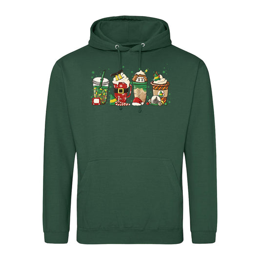 Festive Holiday Drink Art Shirt Hoodie