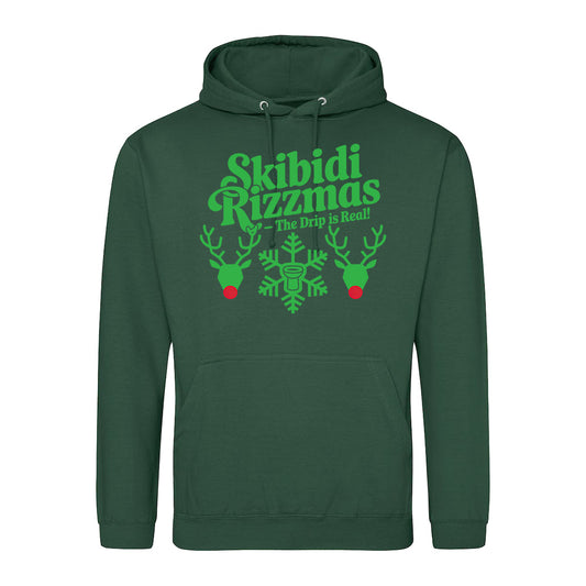 Skibidi Rizzmas  - Festive Fun Hoodie