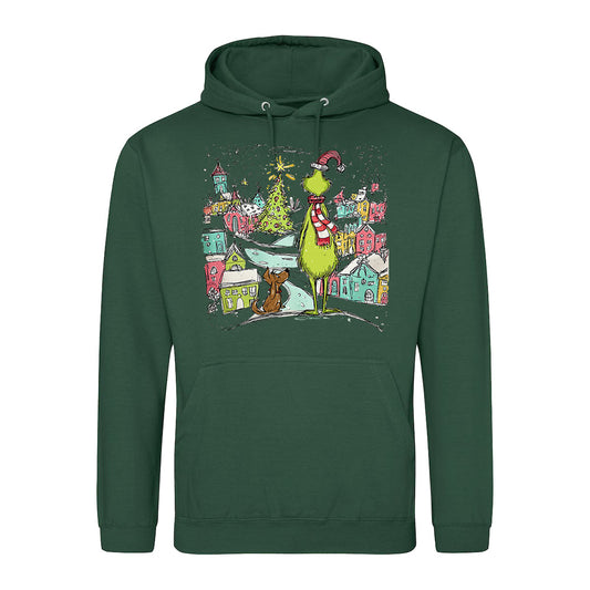 Festive Grinchmas  Hoodie