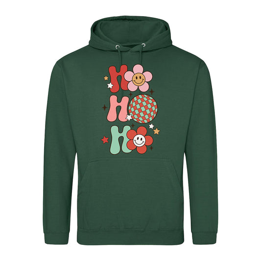 Retro Holiday Ho Ho Ho  Hoodie
