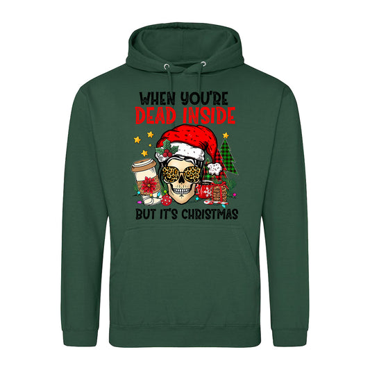 Festive Skull Christmas  Hoodie