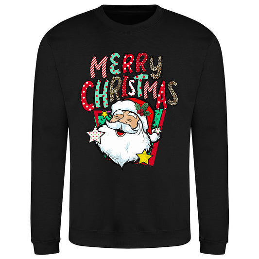 Festive Santa Christmas  Sweatshirt