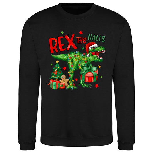 Rex the Halls Xmas  Sweatshirt