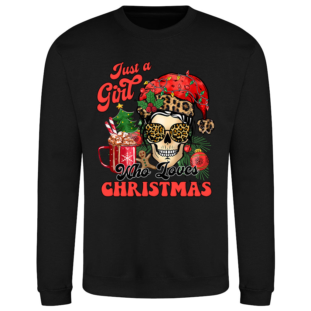 Just a Girl Holiday  Sweatshirt
