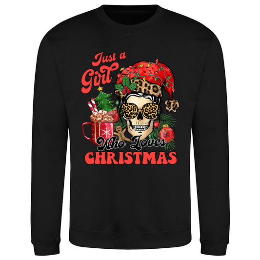 Just a Girl Holiday  Sweatshirt