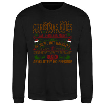 Christmas Rules Festive  Sweatshirt