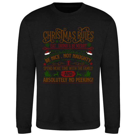 Christmas Rules Festive  Sweatshirt
