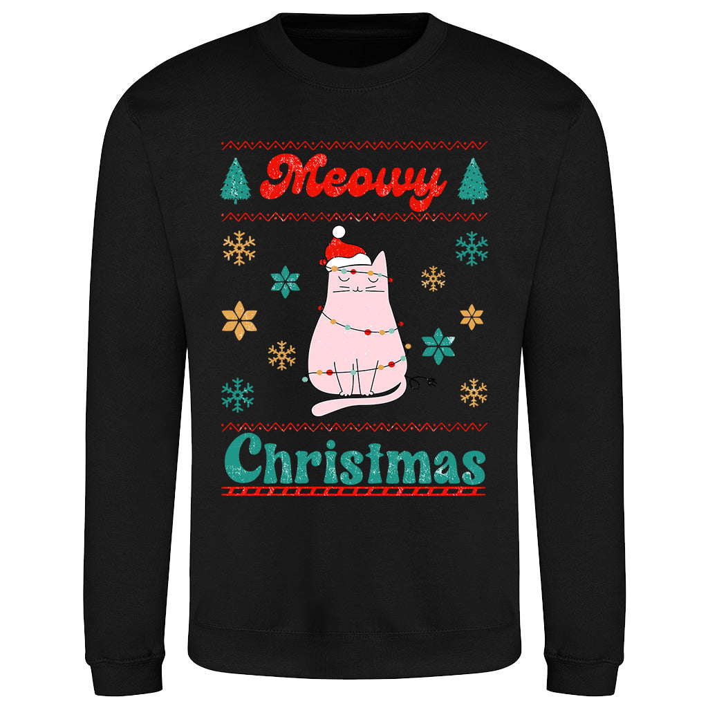 Meowy Xmas Cat  Sweatshirt