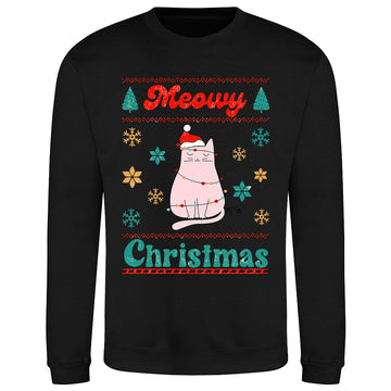 Meowy Xmas Cat  Sweatshirt