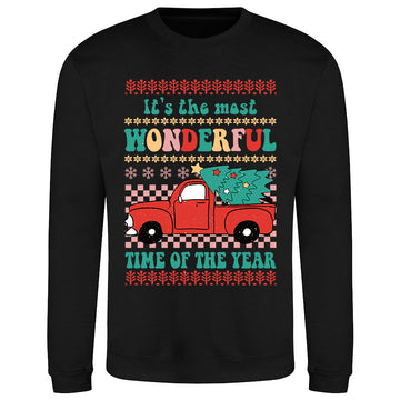 Festive Truck Christmas  Sweatshirt