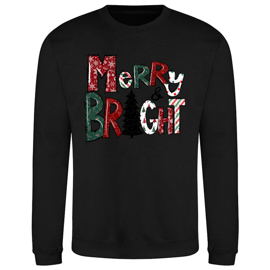 Merry & Bright Holiday  Sweatshirt