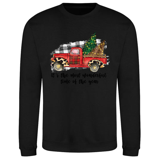 Vintage Holiday Truck  Sweatshirt