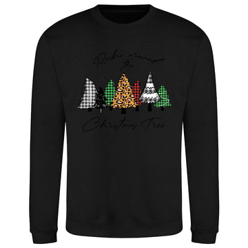 Plaid & Leopard Christmas  Sweatshirt