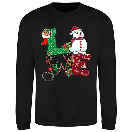Festive LOVE Christmas  Sweatshirt