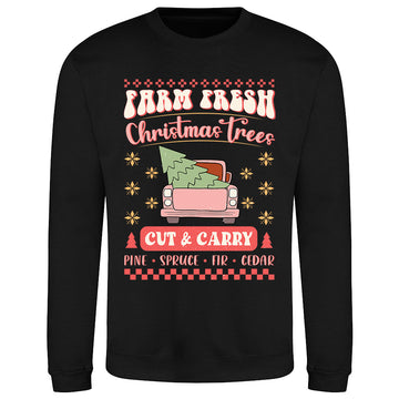 Farm Fresh Xmas Truck  Sweatshirt
