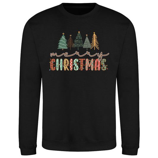 Festive Christmas Trees  Sweatshirt