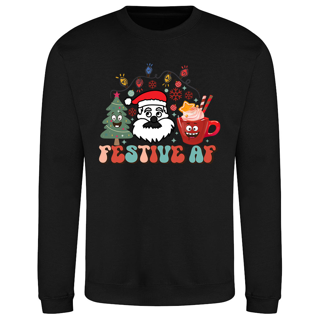 Festive AF Santa  Sweatshirt
