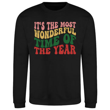 Festive Text Art  Sweatshirt
