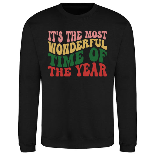 Festive Text Art  Sweatshirt
