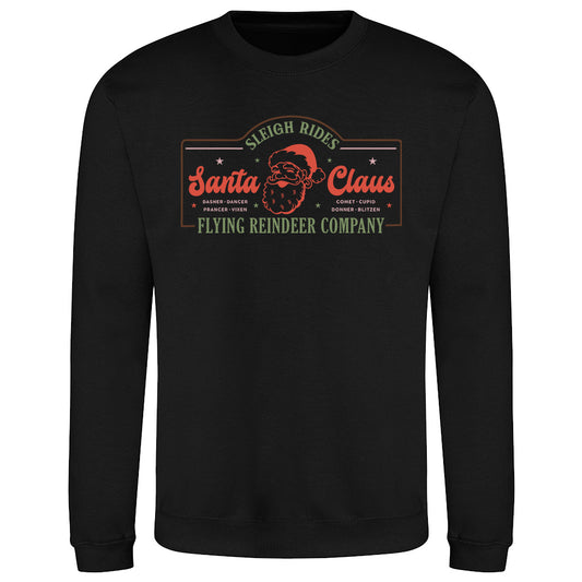 Santa Sleigh Rides  Sweatshirt