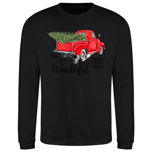 Vintage Truck Christmas  Sweatshirt