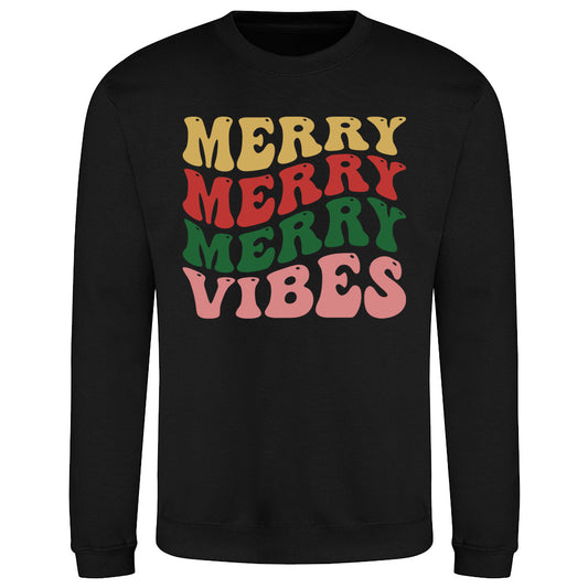 Merry Vibes Holiday  Sweatshirt