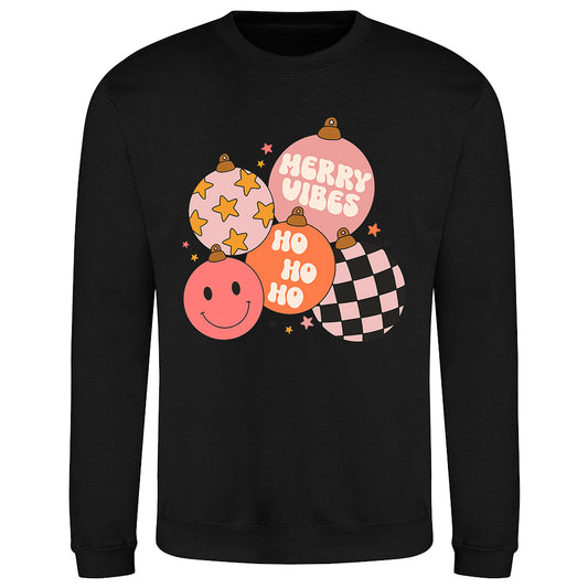 Retro Festive Ornaments  Sweatshirt