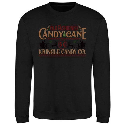Vintage Candy Cane  Sweatshirt