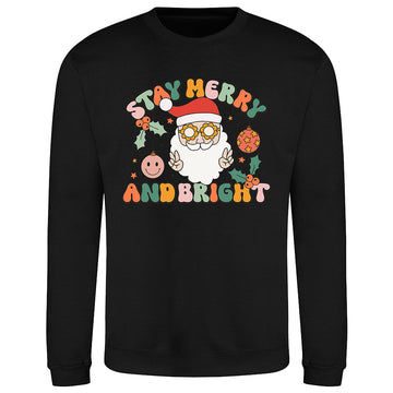 Retro Santa Xmas  Sweatshirt