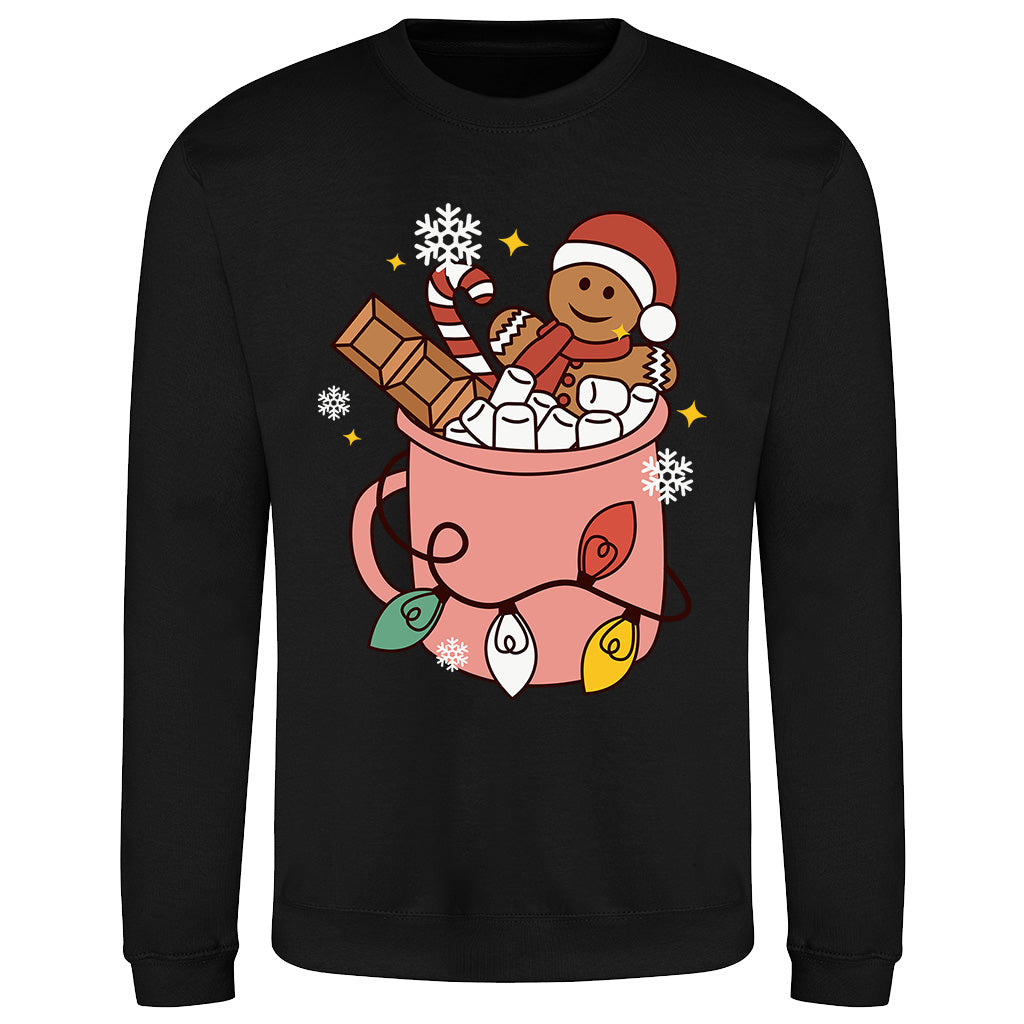 Festive  with Gingerbread Joy Sweatshirt